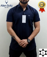 ALLEN SOLLY HALF SLEEVE  - dark purple, L