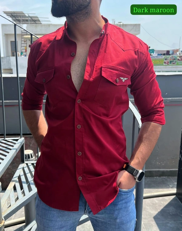 Stylish Men Shirts  - White, L