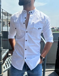 Stylish Men Shirts  - White, L