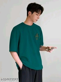 Over Sized T Shirt  - Teal, M