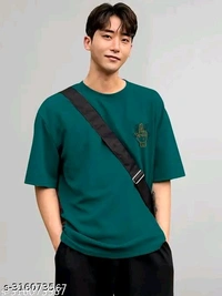 Over Sized T Shirt  - Teal, M