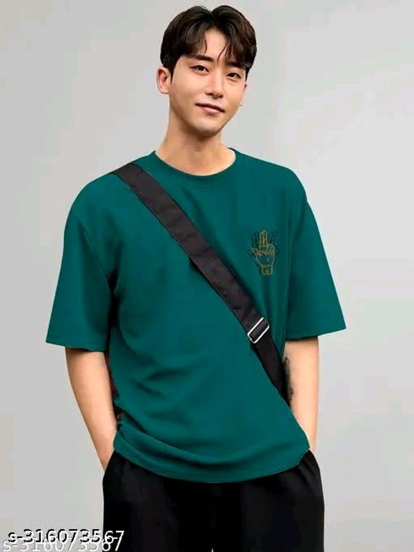 Over Sized T Shirt  - Teal, M