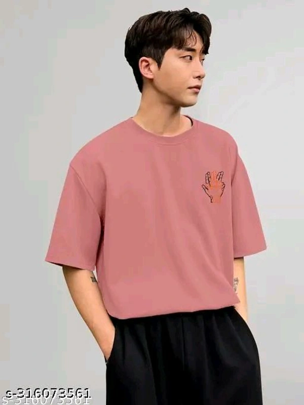 Over Sized T Shirt  - Hit Pink, M