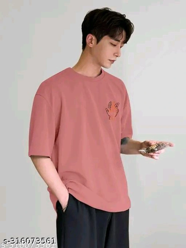 Over Sized T Shirt  - Hit Pink, M