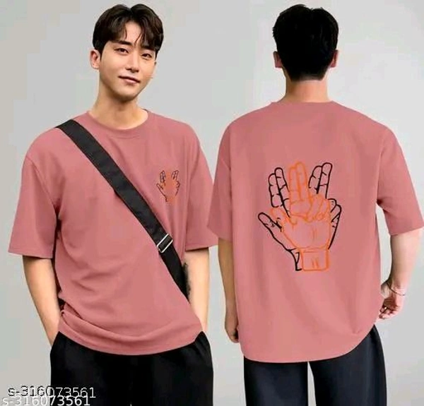 Over Sized T Shirt  - Hit Pink, Xl