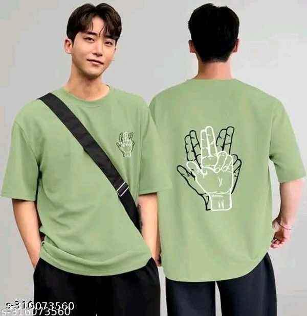 Over Sized T Shirt  - Snowy Mint, M
