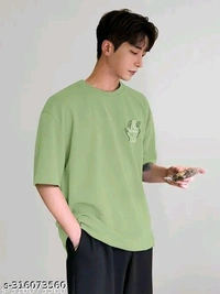 Over Sized T Shirt  - Snowy Mint, M