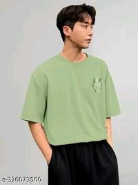 Over Sized T Shirt  - Snowy Mint, M