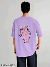 Over Sized T Shirt  - Mauve, M