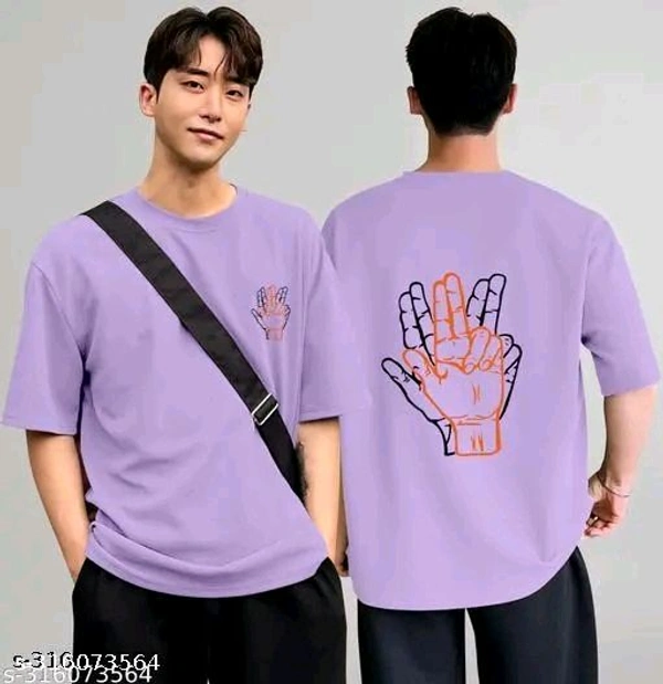 Over Sized T Shirt  - Mauve, L