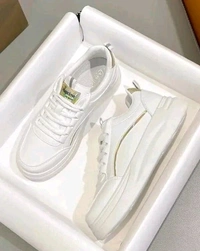 MAMZER MEN CASUAL SNEAKERS - White, 7