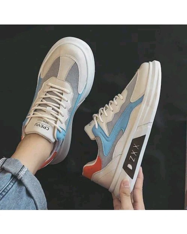 Zxx White Casual Sneakers  - White, 9