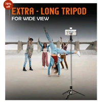 Premium 3-in-1 Selfie Stick Tripod With Bluetooth Remote (72cm)