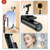 Premium 3-in-1 Selfie Stick Tripod With Bluetooth Remote (72cm)