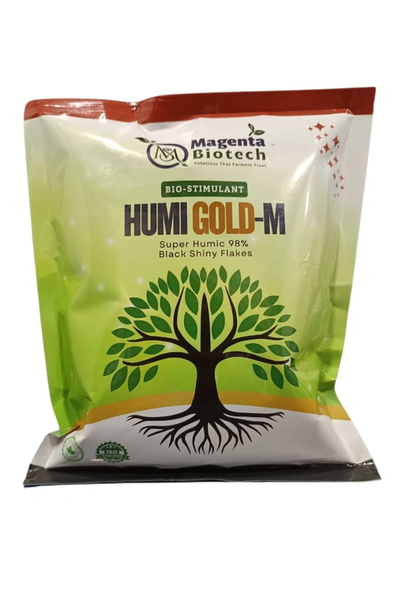 Magenta Biotech HUMI GOLD -M| _ Super Humic 98%, Black Shiny Flakes  - 500 Grams