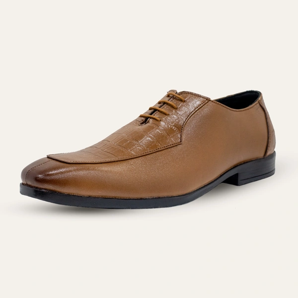 MUFD MEN'S OXFORDS SHOES - 41/7, Brown, Slip-On