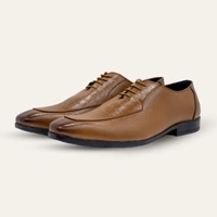 MUFD MEN'S OXFORDS SHOES - 41/7, Brown, Slip-On