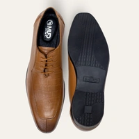 MUFD MEN'S OXFORDS SHOES - 41/7, Brown, Slip-On