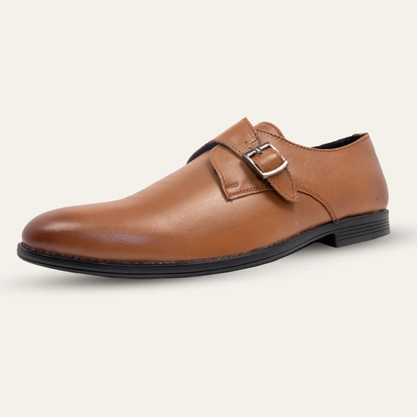 MUFD MEN'S MONK STRAP  - 41/7, Brown, Slip-On