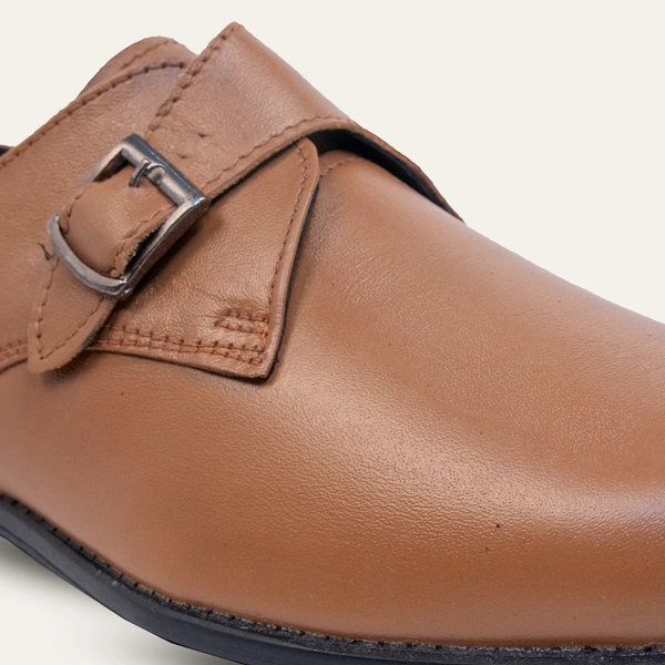 MUFD MEN'S MONK STRAP  - 41/7, Brown, Slip-On