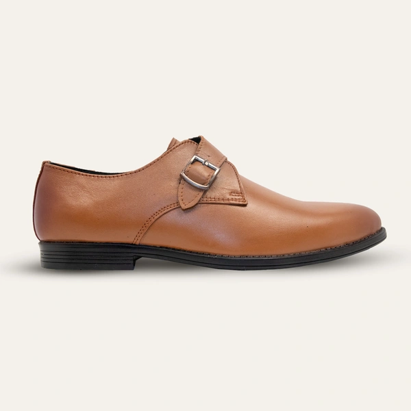 MUFD MEN'S MONK STRAP  - 41/7, Brown, Slip-On