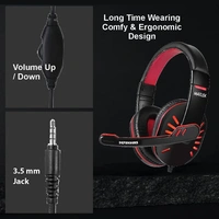 Matlek Maltek Gaming Headphone | Surround Sound | Adjustable Mic Wired Headphone - Black