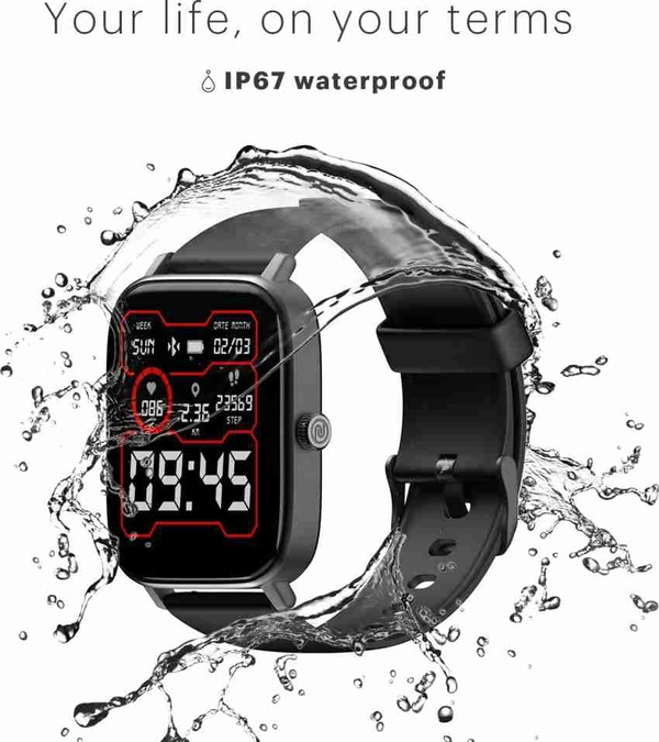 Noise Colorfit Icon 2 1.8" Display With Bluetooth Calling, Ai Voise Assistant  - Black