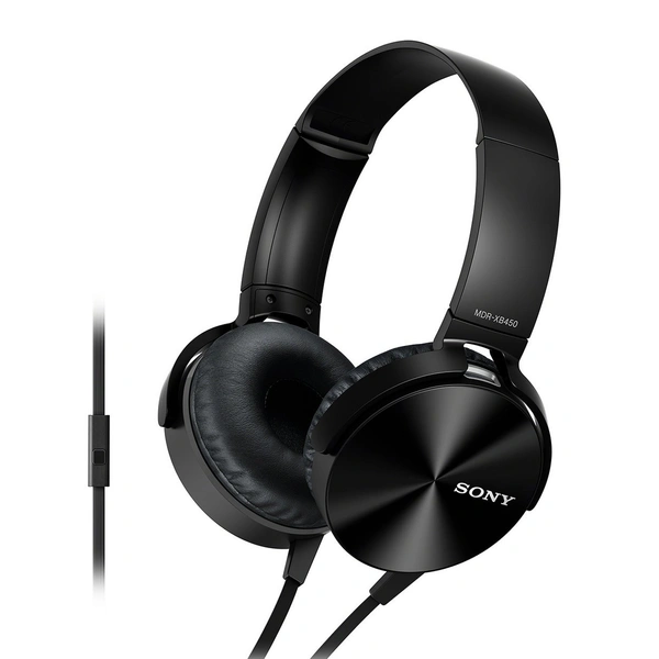 Wired Headphone Extra Loud Bass - Black