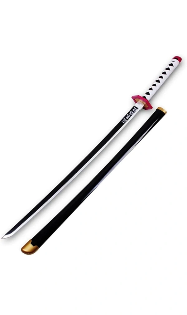 Demon Slayer Cosplay Wooden Katana Giyu Tomoika's Nichirin Blade 104 cm  - 104 cm