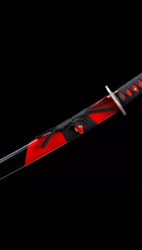 Samurai Wooden Katana With Black Scabbard 