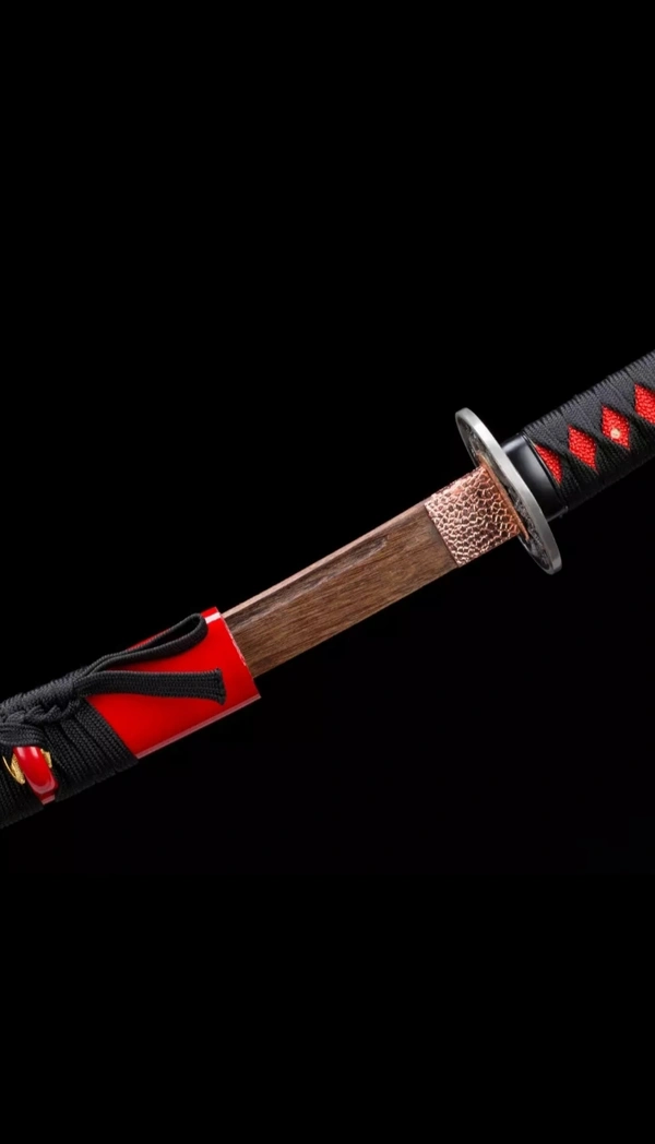Samurai Wooden Katana With Black Scabbard 