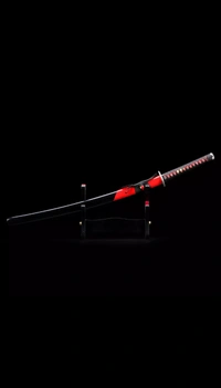 Samurai Wooden Katana With Black Scabbard 