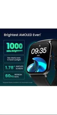Ambrane Wise Glaze With 1.78 Amoled Display, Bt Calling,SPO2 Heart Rate Monitor SmartWatch 