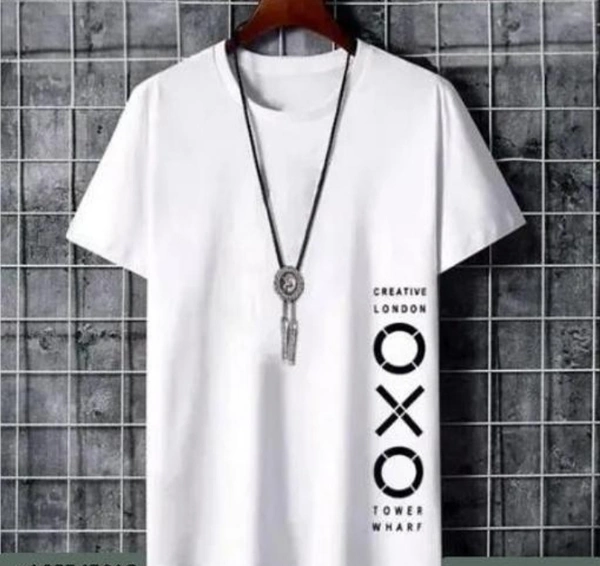 Men White T Shirt - White