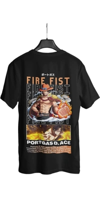 Anime Black T-shirt  - Black, M
