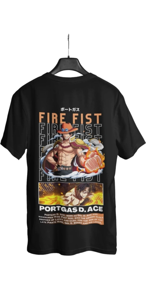 Anime Black T-shirt  - Black, M