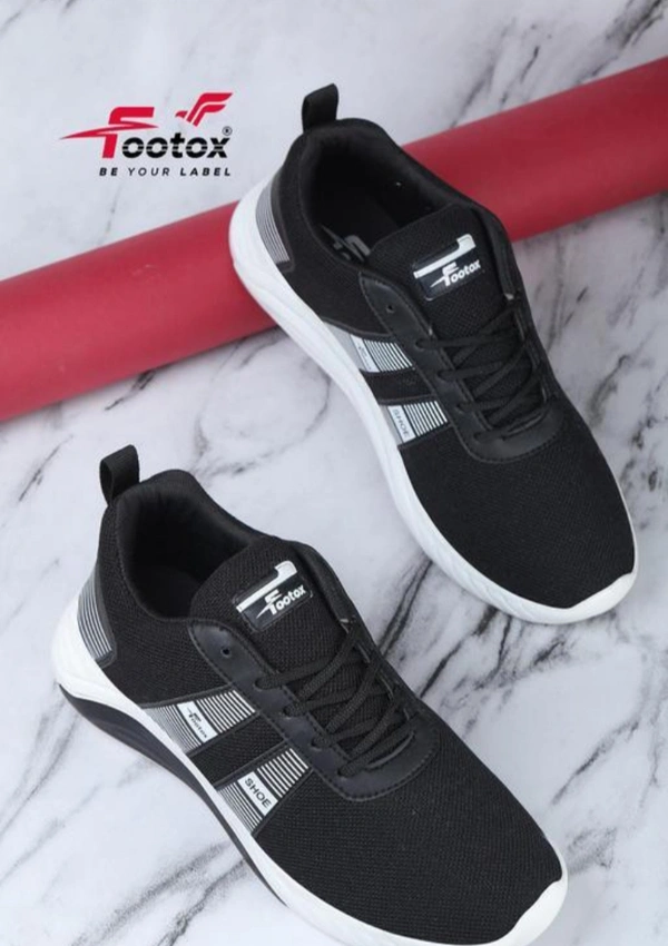 Footox Men Casual Shoes - Black, IND-8