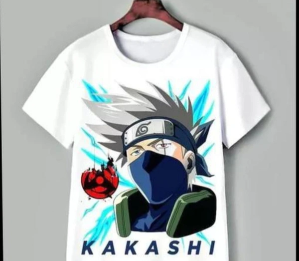 Kakashi Anime T-shirt - White, 4-5 Years