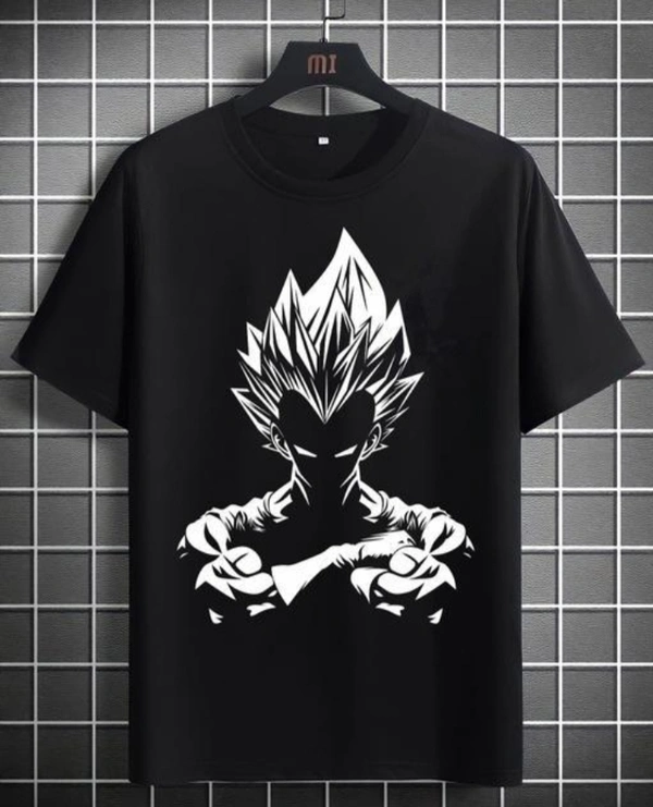Boys Printed Anime T Shirt - Black, S