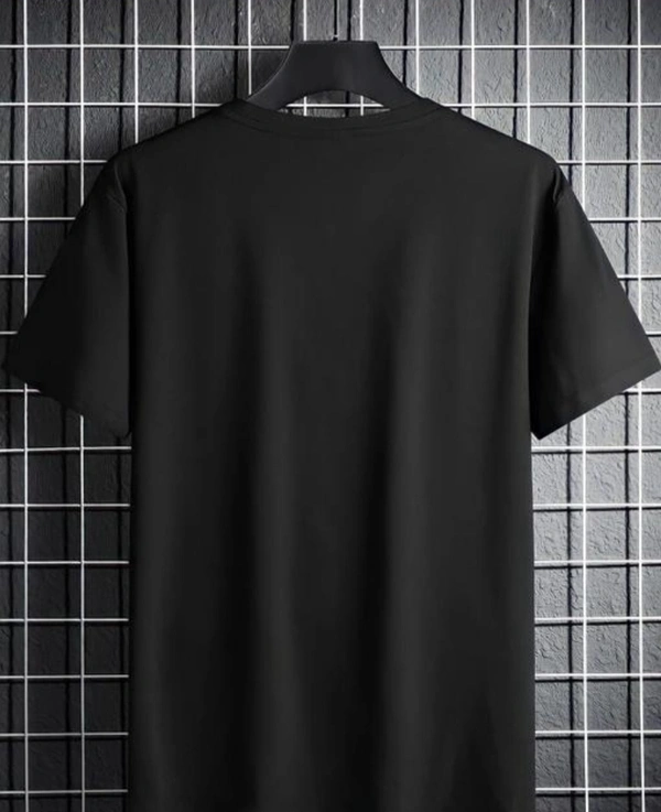 Stylish Men Black Anime Printed T Shirts - Black, S
