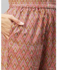 Women's Cotton Blend Kurta With Trouser - M