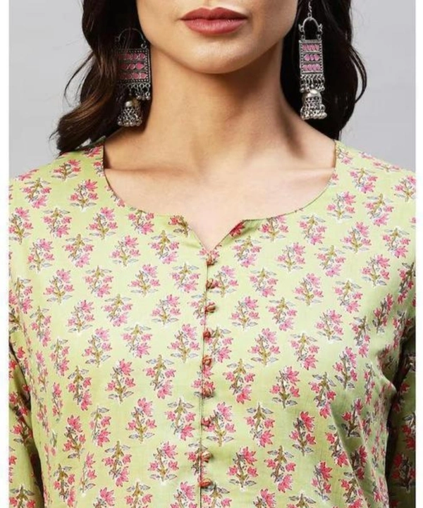 Women's Cotton Blend Kurta With Trouser - XL