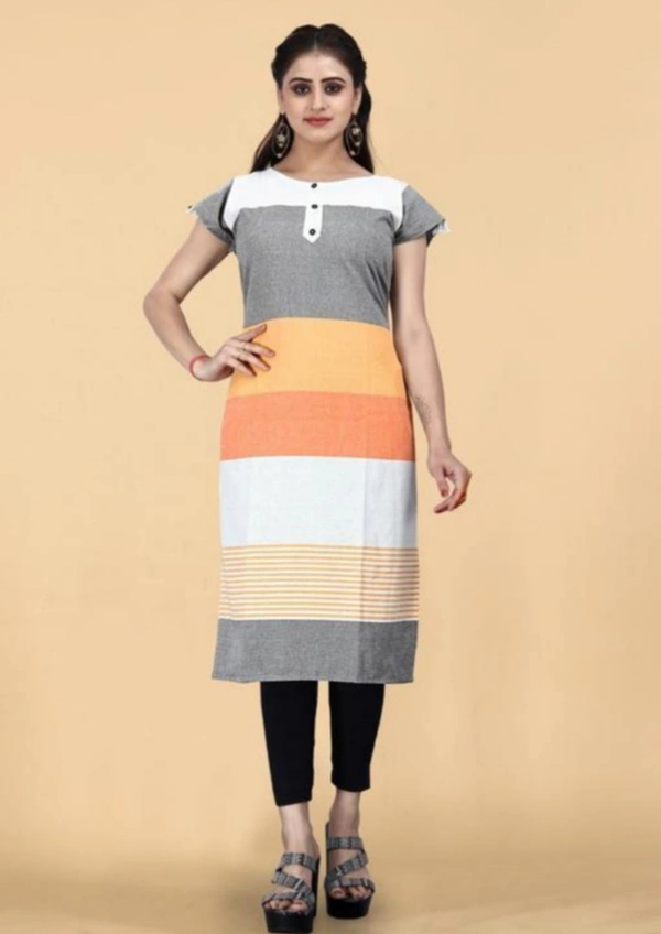 Stylish Khadi Cotton Kurti - L