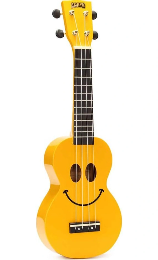 Mahalo U-Smile Series 4 String Soprano Ukulele with Bag, Yellow STN2211SMI-YE - Yellow, Small