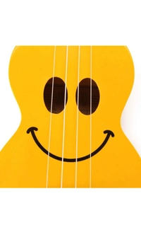 Mahalo U-Smile Series 4 String Soprano Ukulele with Bag, Yellow STN2211SMI-YE - Yellow, Small