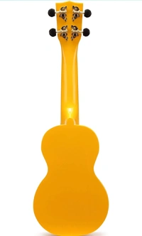 Mahalo Ukuleles MR1YW Rainbow Series Soprano Ukulele, yellow - Yellow, Small