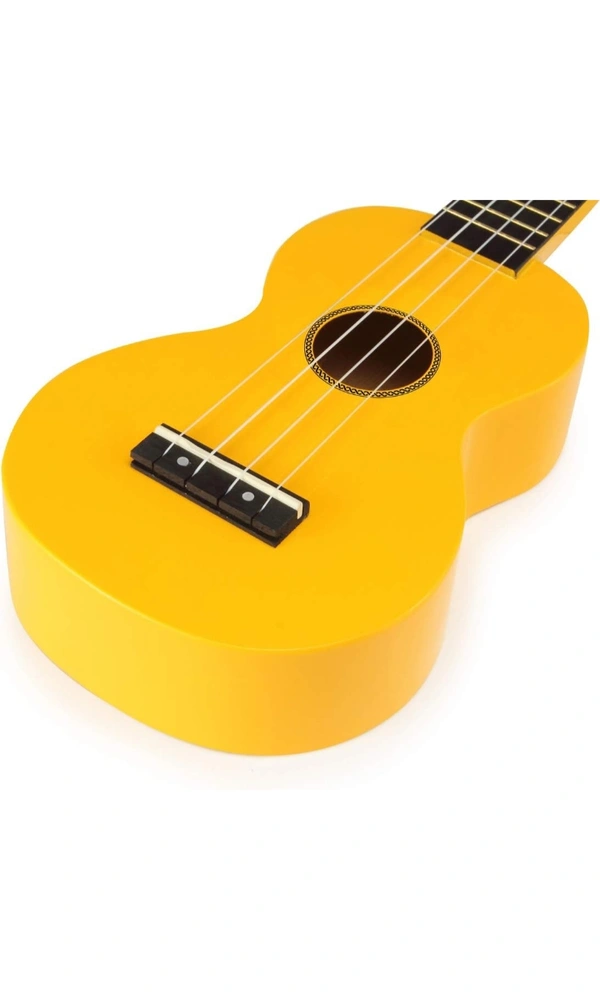 Mahalo Ukuleles MR1YW Rainbow Series Soprano Ukulele, yellow - Yellow, Small