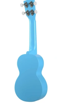 Mahalo Designer Series 4 String Soprano Ukulele with Bag, Snow Glacier Blue MD1 SN BU - Blue, Small