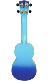 Mahalo Ukuleles Designer Series, Right Handed, Blue Burst, Soprano MD1HB bub - Blue, Small