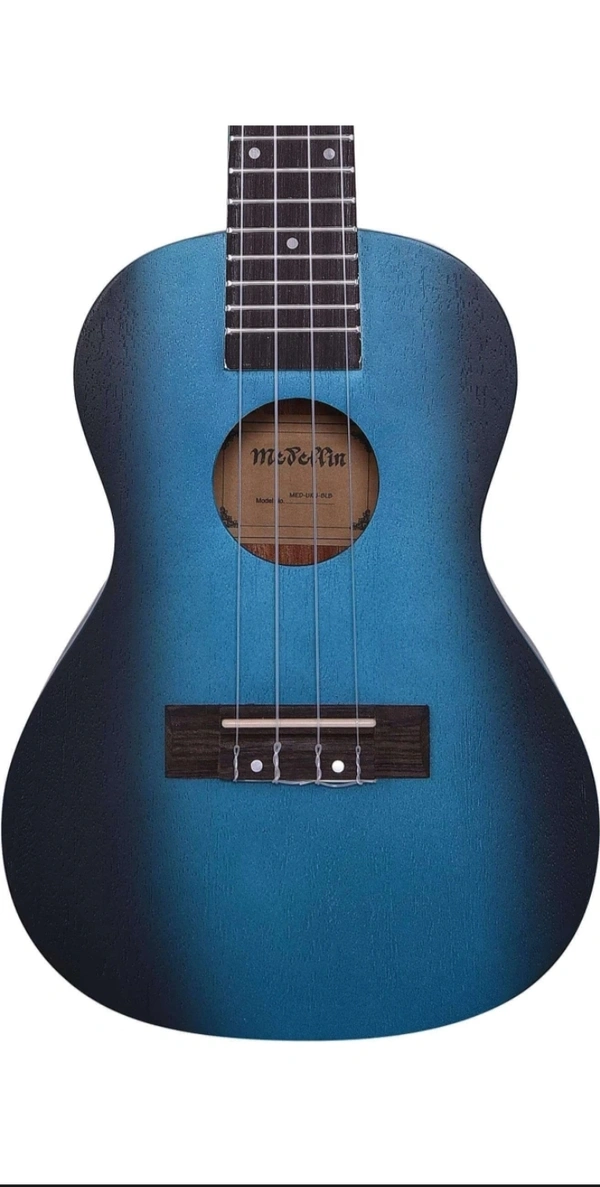 Medellin Concert 23" Bahamas Blue Ukulele with Travel Padded Bag Concert Ukulele (Overall Length 35 cm) - Blue, Small